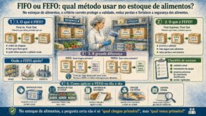 FIFO ou FEFO qual método usar no estoque de alimentos