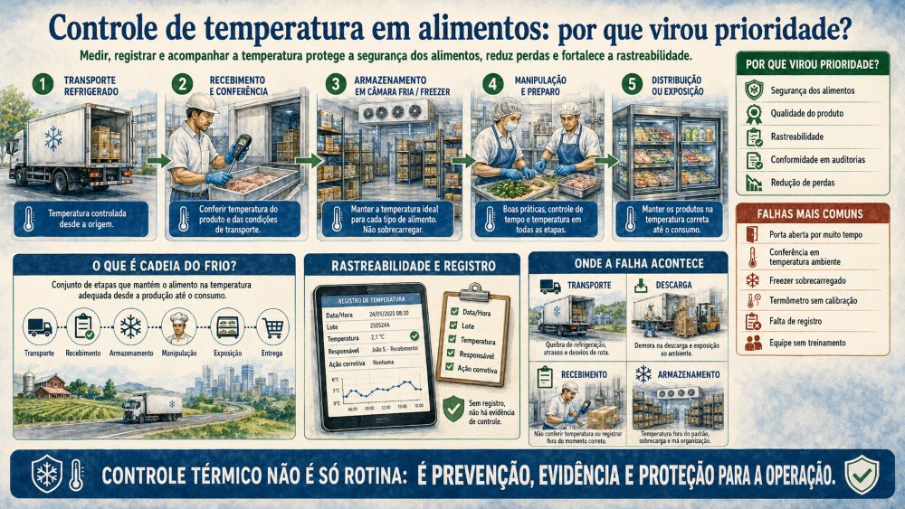 Controle de temperatura em alimentos por que virou prioridade