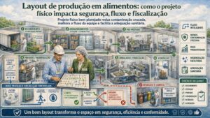 Layout de produção em alimentos