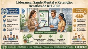 Liderança, saúde mental e retenção: os desafios do RH em 2026