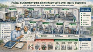 Projeto arquitetônico para alimentos