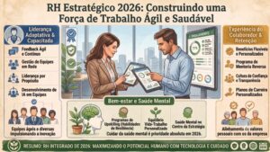 Saúde mental no trabalho e retenção: desafios do RH em 2026