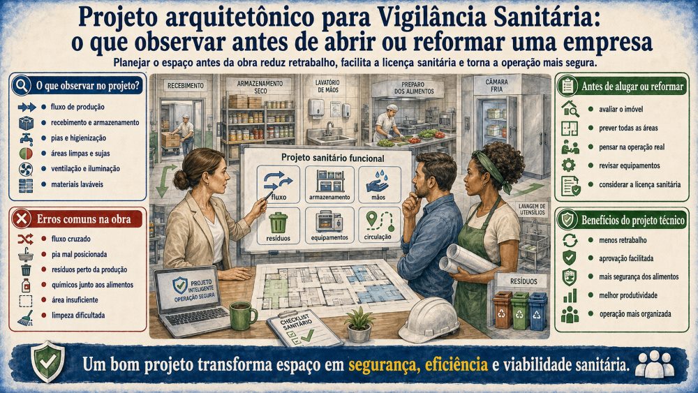 Projeto arquitetônico para Vigilância Sanitária