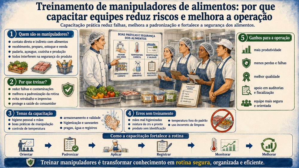 Treinamento de manipuladores de alimentos