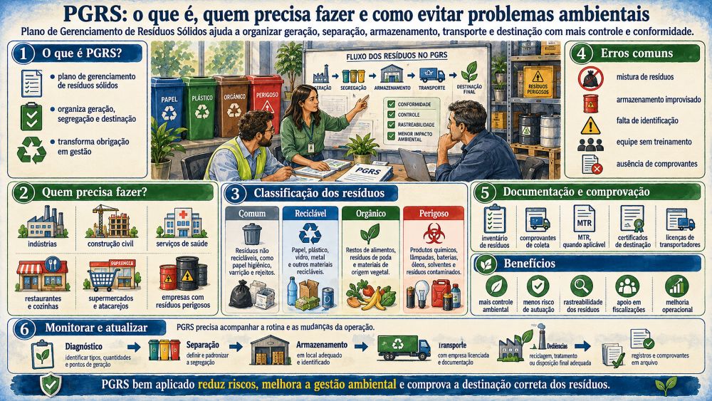 Infográfico PGRS_ Gestão de Resíduos Sólidos