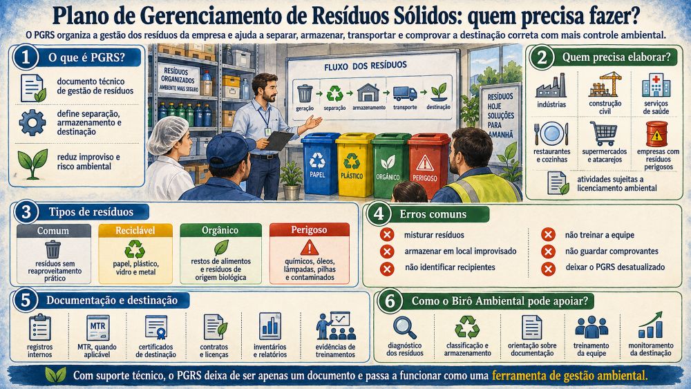 Plano de Gerenciamento de Resíduos Sólidos: quem precisa fazer?