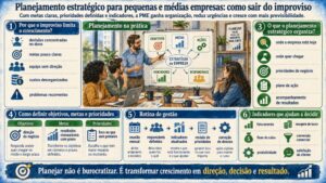 Planejamento estratégico para pequenas e médias empresas: como sair do improviso