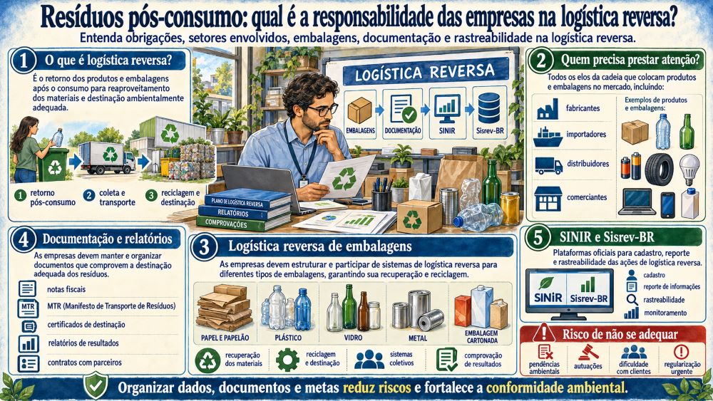 Resíduos pós-consumo qual é a responsabilidade ambiental empresarial na logística reversa
